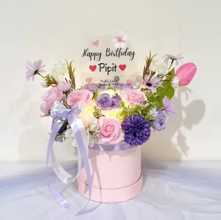 Bloom Box Akrilik Ucapan Ulang Tahun Mappi